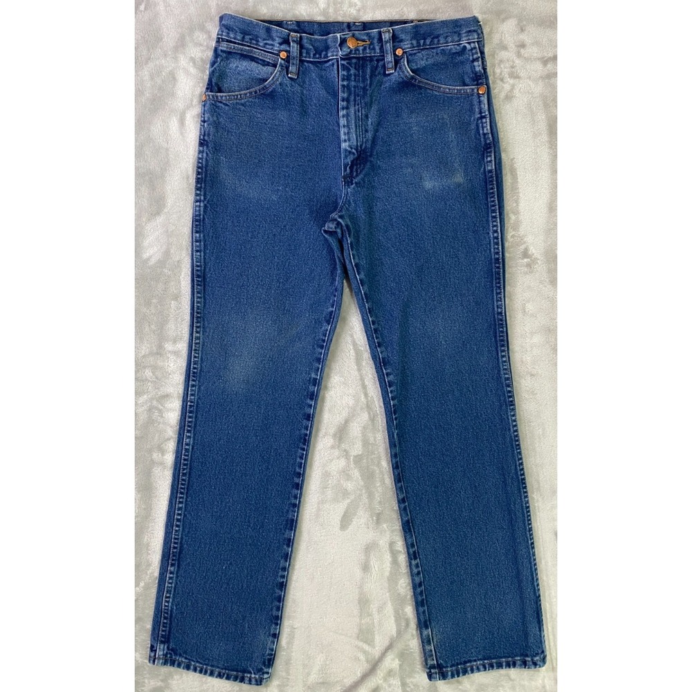 Wrangler Cowboy Cut 936PWD Denim Jeans Men 31x32 Blue Outdoor Rancher Workwear